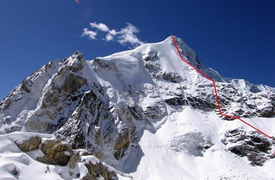 yangmolong-north-face route �����濴�Ƕ�·��.JPG