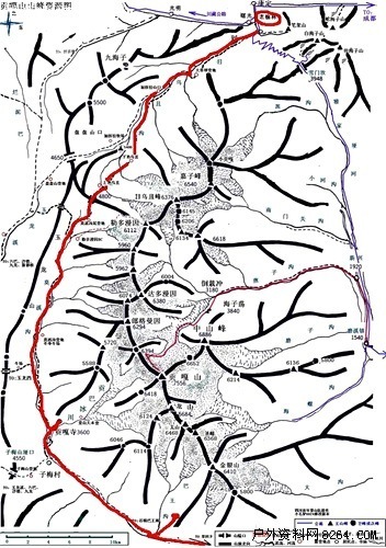 ��������ɽ֮���Ľ��� ����ɽ��Խ��·[��ͼ]