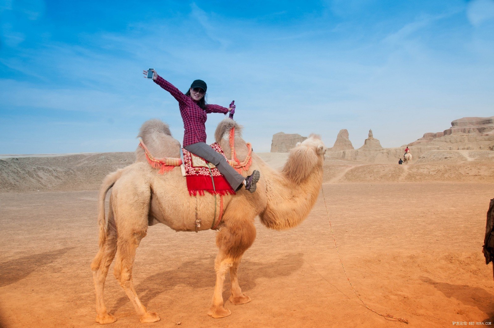 魔鬼城骑骆驼得色