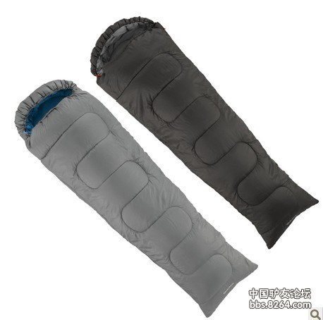 迪卡侬 户外露营 加厚10度 妈咪式成人棉睡袋 quechua 10 .