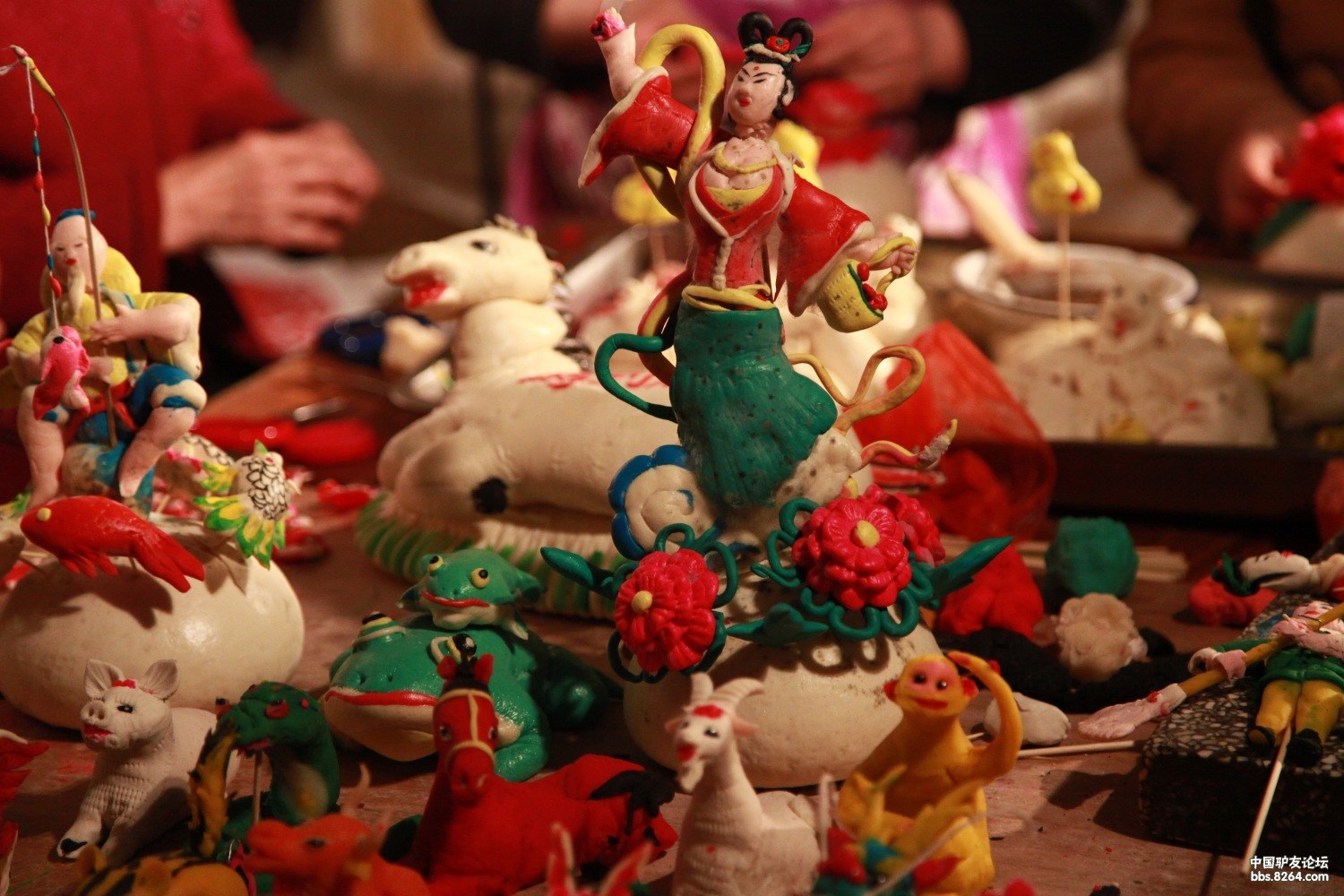 观面塑赏技艺山西岚县古庙会面塑节作业贴赏片开始啦