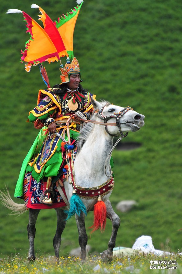 年保玉则之仙女湖马背上的格萨尔王--阿绕寺