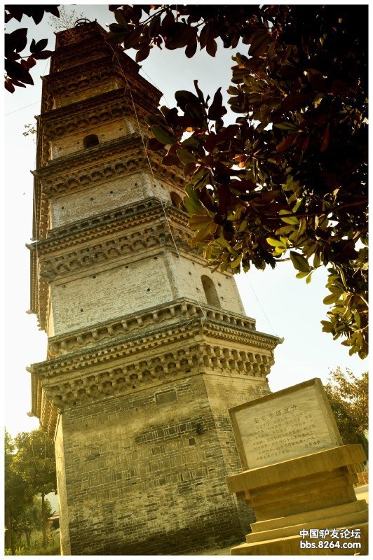 单漂柏城-西平 记影宝岩寺塔