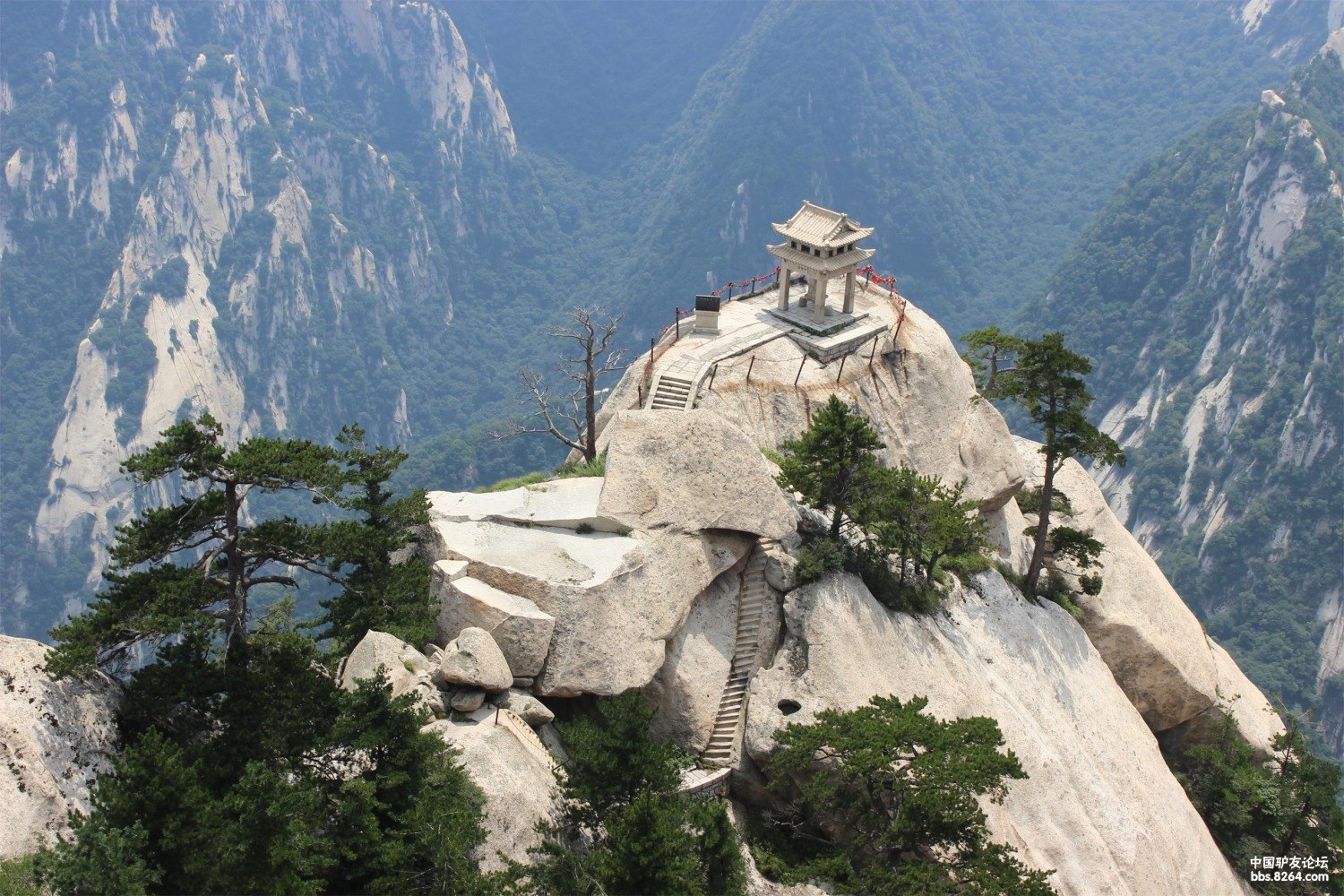西安行之一日连登华山五峰