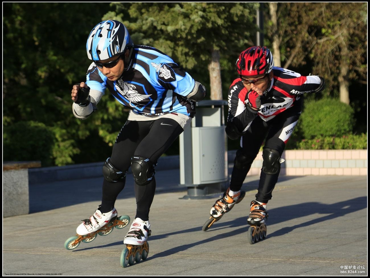 滑轮滑——晨练黑龙江畔