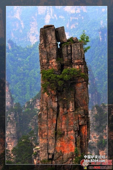 极度探险:张家界神堂湾探险,1650米岩降图