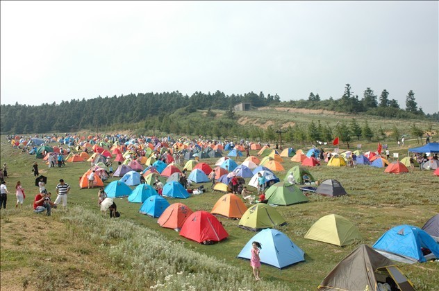 仙女山帐篷节,躺在帐篷里等日出 - 第1页 - 『 游记攻略 』 - 户外