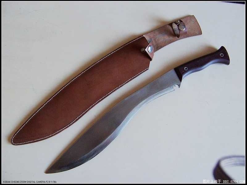我自制的两把户外刀仿狗腿与变形柴刀弯刀